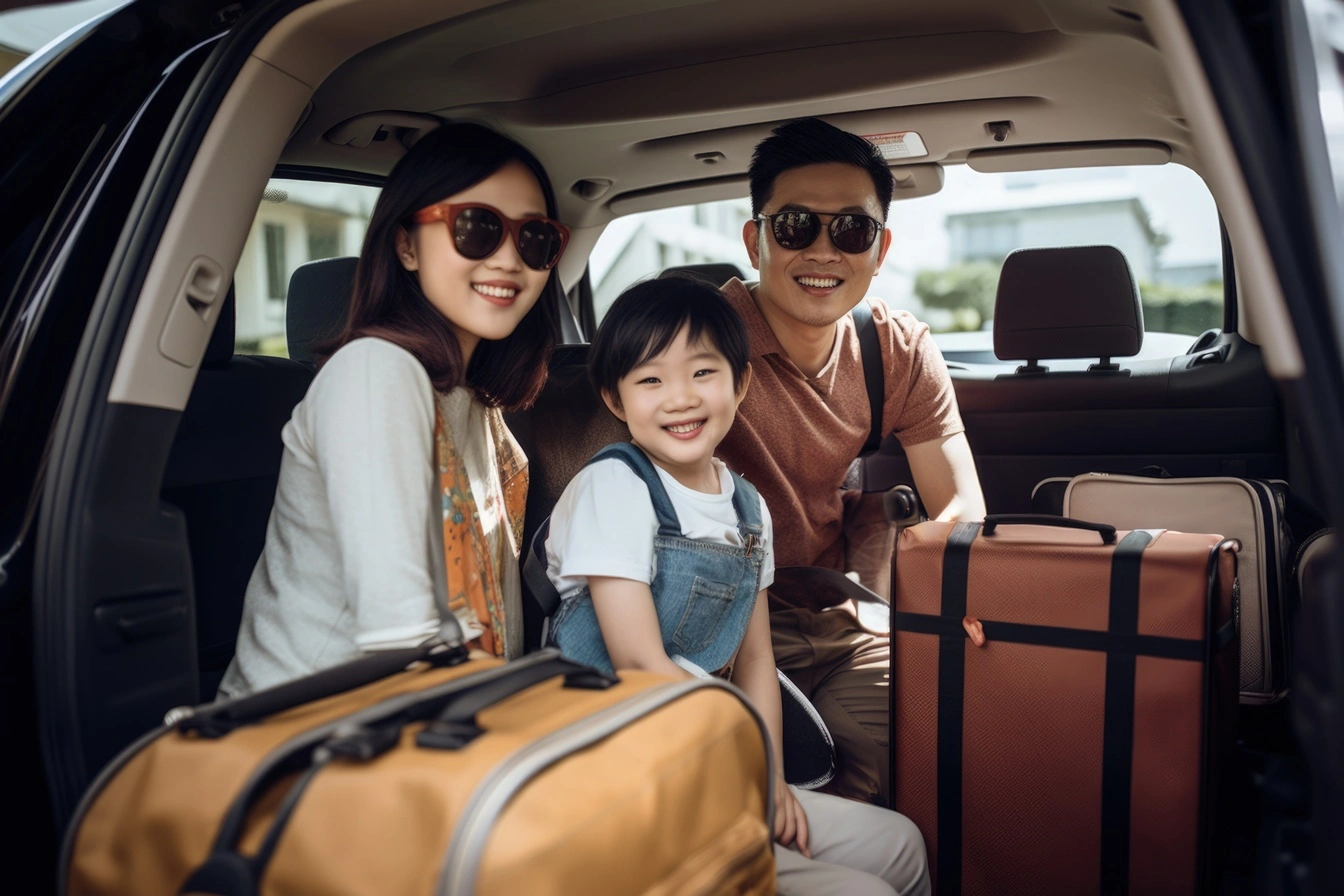 Family going on a trip